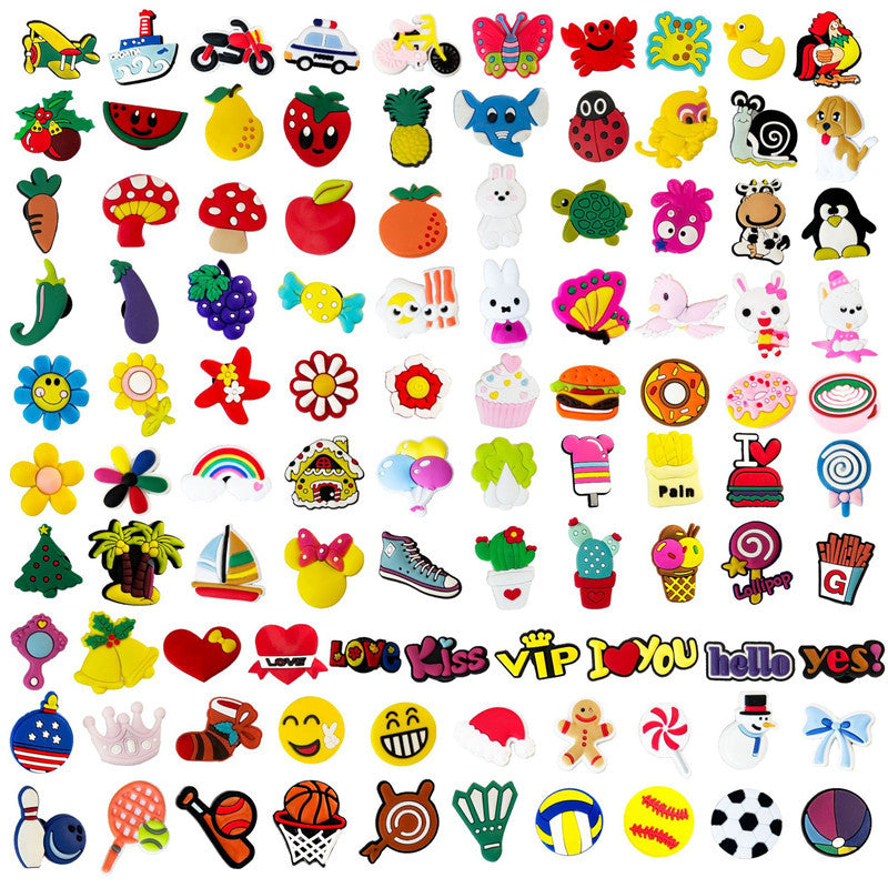 Lot 100 Charms crocs
