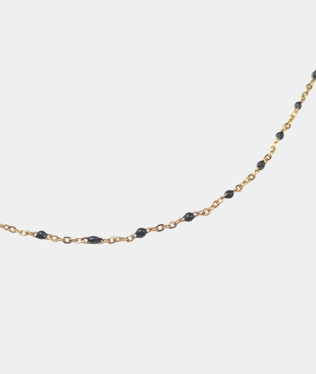 Zoe | Black stainless steel necklace